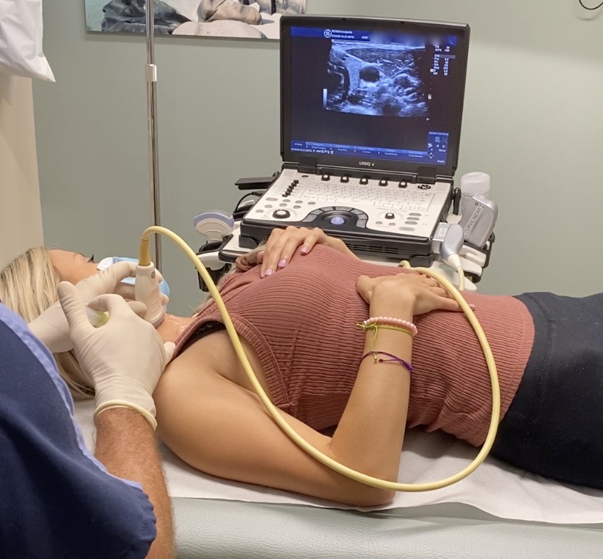 woman getting an injection