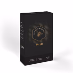PT-141 2 mg and oxytocin 25 mcg compounded oral dissolving peptide strips in product packaging from Connect Wellness Compounding Pharmacy in Eagle, Idaho.